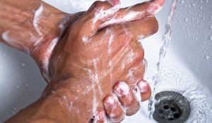 Washing hand