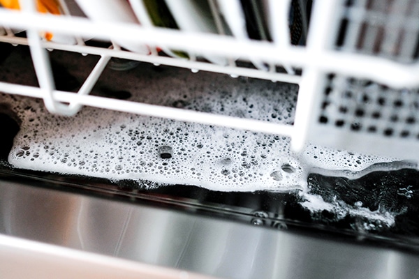 standing water in my dishwasher
